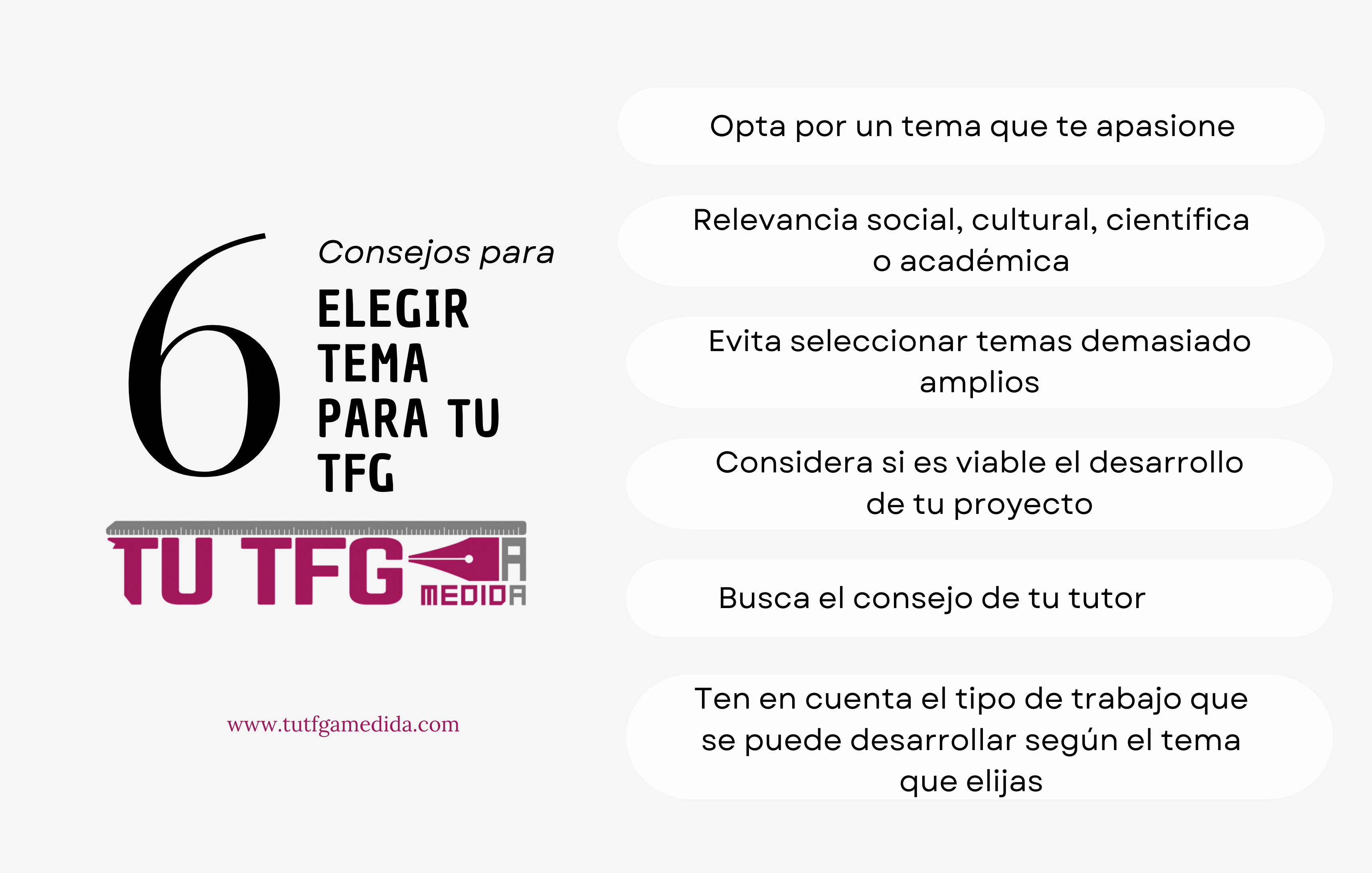 consejos para elegir el tema de tu tfg